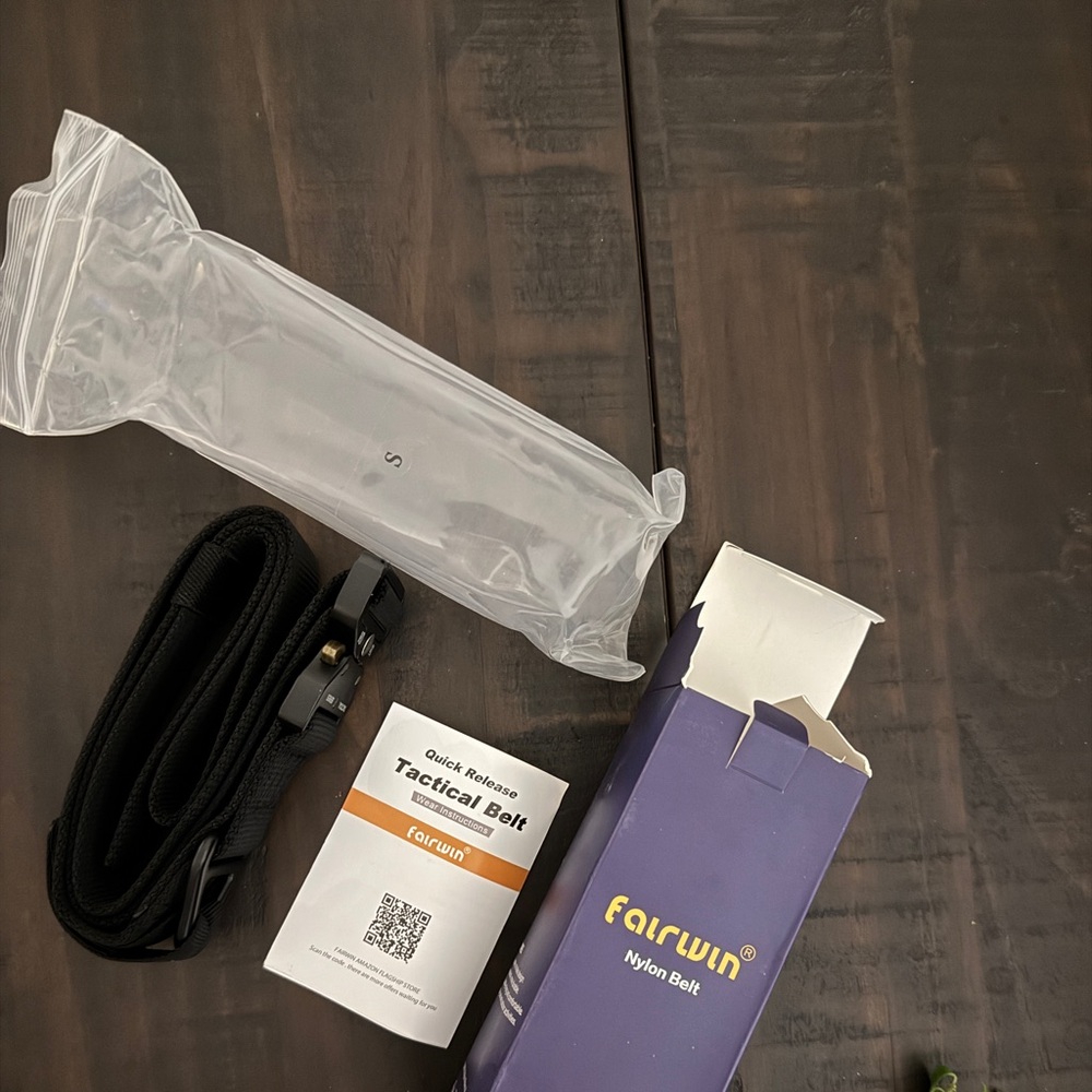 Fairwin 1.5” Tactical Nylon Belt - black size S